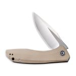 Baklash Flipper Knife Tan G10 Handle (3.5'' Satin 9Cr18MoV) C801B - Image 7