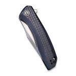 Baklash Flipper Knife Black G10 with Carbon Fiber Overlay Handle (3.5'' Satin 9Cr18MoV) C 801D - Image 2