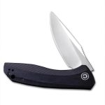 Baklash Flipper Knife Black G10 Handle (3.5'' Satin 9Cr18MoV) C801C - Image 2
