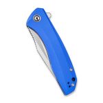 Baklash Flipper Knife Blue G10 Handle (3.5'' Satin 9Cr18Mov) C801F - Image 6
