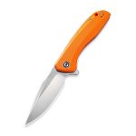 Baklash Flipper Knife Orange G10 Handle (3.5'' Satin 9Cr18MoV) C801G - Image 3