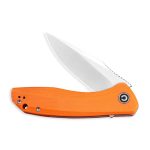 Baklash Flipper Knife Orange G10 Handle (3.5'' Satin 9Cr18MoV) C801G - Image 6