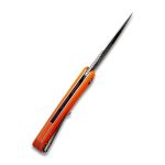 Baklash Flipper Knife Orange G10 Handle (3.5'' Satin 9Cr18MoV) C801G - Image 4
