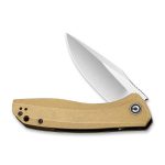 Baklash Flipper Knife Stonewashed Brass Handle (3.5'' 154CM) C801J - Image 3