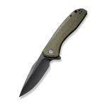 CIVIVI Baklash Flipper Knife Micarta Handle (3.50" 9Cr18MoV Blade) - C801K - Image 2