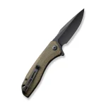 CIVIVI Baklash Flipper Knife Micarta Handle (3.50" 9Cr18MoV Blade) - C801K - Image 3