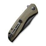 CIVIVI Baklash Flipper Knife Micarta Handle (3.50" 9Cr18MoV Blade) - C801K - Image 7