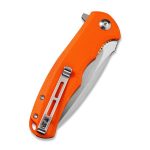 CIVIVI Praxis Flipper Knife - Orange G10 Handle (3.75'' Satin 9Cr18MoV) C 803D - Image 8