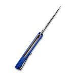 CIVIVI Praxis Flipper Knife - Blue G10 Handle (3.75'' Satin 9Cr18MoV) C 803E - Image 5