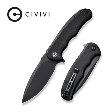 CIVIVI Praxis Flipper Knife Micarta Handle (3.75" 9Cr18MoV Blade) - C803G