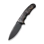 CIVIVI Praxis Shredded Carbon Fiber And Copper Shred In Clear Resin Handle (3.75" Black Stonewashed 9Cr18MoV Blade) C803I - Image 7