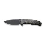 CIVIVI Praxis Shredded Carbon Fiber And Golden Shred In Clear Resin Handle (3.75" Black Stonewashed 9Cr18MoV Blade) C803J - Image 2