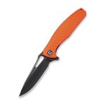 CIVIVI Wyvern Liner Lock Knife Orange Fiber-glass Reinforced Nylon Handle (3.45'' Black Stonewashed D2 Steel) C902G - Image 6