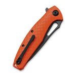 CIVIVI Wyvern Liner Lock Knife Orange Fiber-glass Reinforced Nylon Handle (3.45'' Black Stonewashed D2 Steel) C902G - Image 4