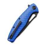 CIVIVI Wyvern Liner Lock Knife Blue Fiber-glass Reinforced Nylon Handle (3.45'' Black Stonewashed D2 Steel) - C902H - Image 6