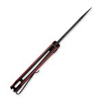 CIVIVI Elementum Flipper Knife - Burgundy G10 Handle (2.96" Black Stonewashed D2) C 907A-1 - Image 6