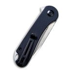 CIVIVI Elementum Flipper Knife - Black G10 Handle (2.96'' Satin D2) C 907A - Image 9