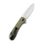 CIVIVI Elementum Flipper Knife - OD Green G10 Handle (2.96'' Satin D2) C 907E - Image 7