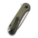 CIVIVI Elementum Flipper Knife - OD Green G10 Handle (2.96'' Satin D2) C 907E - Image 4