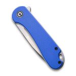 CIVIVI Elementum Liner Lock Knife - Blue G10 Handle (2.96'' Satin D2) C 907F - Image 5