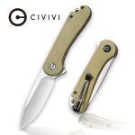 Civivi Elementum Flipper Knife - Olive Micarta Handle (2.96'' Satin D2) C907S