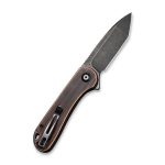 Civivi Elementum Flipper Knife - Black Hand Rubbed Copper Handle (2.96" Black Stonewashed D2 Tanto) C907T-B - Image 4