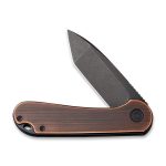 Civivi Elementum Flipper Knife - Black Hand Rubbed Copper Handle (2.96" Black Stonewashed D2 Tanto) C907T-B - Image 5