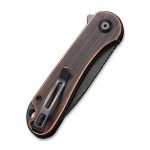 Civivi Elementum Flipper Knife - Black Hand Rubbed Copper Handle (2.96" Black Stonewashed D2 Tanto) C907T-B - Image 6