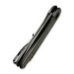 Civivi Elementum Flipper Knife Green Micarta Handle (2.96" Black Stonewashed D2) - C907T-E - Image 3