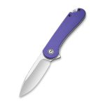 CIVIVI Elementum Flipper Knife - Purple G10 Handle (2.96" Satin D2) C 907V - Image 2