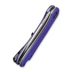 CIVIVI Elementum Flipper Knife - Purple G10 Handle (2.96" Satin D2) C 907V - Image 8