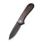 Civivi Elementum Flipper Knife - Cuibourtia Wood Handle (2.96'' Black Stonewashed D2) C907U - Image 3