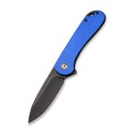Civivi Elementum Flipper Knife - Blue G10 Handle (2.96" Black Stonewashed D2 Steel) - C907X - Image 3