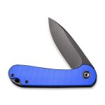 Civivi Elementum Flipper Knife - Blue G10 Handle (2.96" Black Stonewashed D2 Steel) - C907X - Image 6