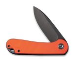 Civivi Elementum Flipper Knife - Orange G10 Handle (2.96" Black Stonewashed D2 Steel) - C907Y - Image 5