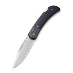 CIVIVI Knives Rustic Gent Lock back Knife Black G10 Handle With Carbon Fiber Bolster (2.97" Satin D2) C914A - Image 2