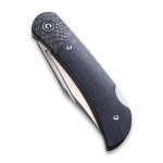 CIVIVI Knives Rustic Gent Lock back Knife Black G10 Handle With Carbon Fiber Bolster (2.97" Satin D2) C914A - Image 5