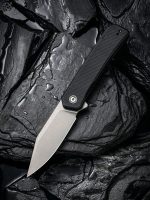 CIVIVI Relic Flipper Knife Black G10 Handle (3.48" Gray Stonewashed Nitro-V) C 20077B-1 - Image 3