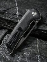 CIVIVI Odium Flipper Knife - Black G10 Handle (2.65" Black Stonewashed D2) C 2010E - Image 2