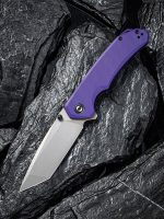 CIVIVI Brazen Flipper Knife - Purple G10 Handle (3.46" Gray Stonewashed D2 ) C 2023A - Image 9