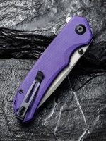 CIVIVI Brazen Flipper Knife - Purple G10 Handle (3.46" Gray Stonewashed D2 ) C 2023A - Image 10