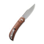 CIVIVI Appalachian Drifter Slip Joint Knife - Brown Micarta Handle (2.96" Gray Stonewashed S35VN) C 2015A - Image 6