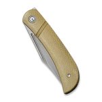 CIVIVI Appalachian Drifter Slip Joint Knife - Olive Micarta Handle (2.96" Gray Stonewashed S35VN) C 2015B - UK FRIENDLY CARRY KNIFE - - Image 4
