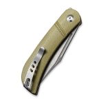 CIVIVI Appalachian Drifter Slip Joint Knife - Olive Micarta Handle (2.96" Gray Stonewashed S35VN) C 2015B - UK FRIENDLY CARRY KNIFE - - Image 3