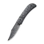 Appalachian Drifter Slip Joint Knife Layered Gray G10 and Rose Pattern Carbon Fiber Handle (2.96" Black Hand Rubbed Damascus Blade) C2015DS-1 - UK FRIENDLY CARRY KNIFE - - Image 4