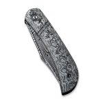 Appalachian Drifter Slip Joint Knife Layered Gray G10 and Rose Pattern Carbon Fiber Handle (2.96" Black Hand Rubbed Damascus Blade) C2015DS-1 - UK FRIENDLY CARRY KNIFE - - Image 7