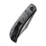 Appalachian Drifter Slip Joint Knife Layered Gray G10 and Rose Pattern Carbon Fiber Handle (2.96" Black Hand Rubbed Damascus Blade) C2015DS-1 - UK FRIENDLY CARRY KNIFE - - Image 2