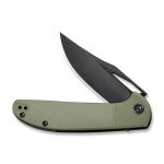 CIVIVI Ortis Flipper Knife - OD Green Fiber-glass Reinforced Nylon Handle (3.25" Black Stonewashed 9Cr18MoV) C 2013C - Image 5