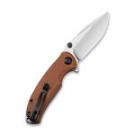 CIVIVI Pintail Flipper Knife - Brown Micarta Handle (2.98" Satin Finished CPM S35VN) C 2020A - Image 4