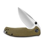 CIVIVI Pintail Flipper Knife - Olive Micarta Handle (2.98" Satin Finished CPM S35VN) C2020B - Image 4